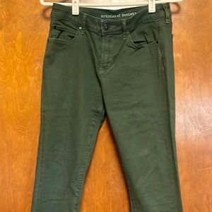 Articles of Society dark green jeans size 28
